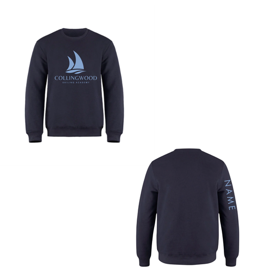 CSA Large Logo Crewneck Sweatshirt - Navy / Light Blue