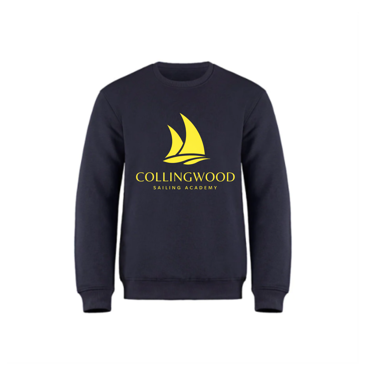 CSA Large Logo Crewneck Sweatshirt - Navy / Yellow