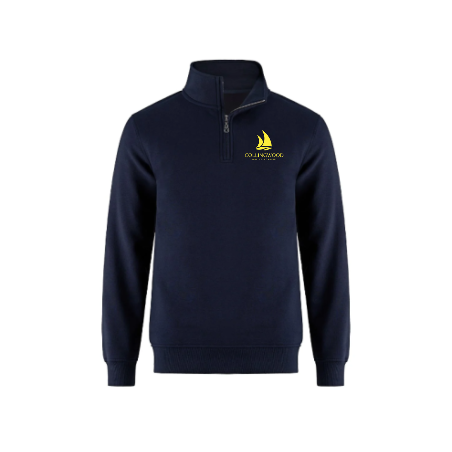 CSA Logo Quarter Zip Sweatshirt - Navy / Yellow