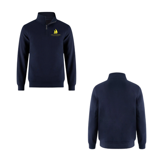 CSA Logo Quarter Zip Sweatshirt - Navy / Yellow