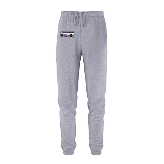 Cameron Street Comets Joggers - Athletic Grey Heather / Mini Purple Logo