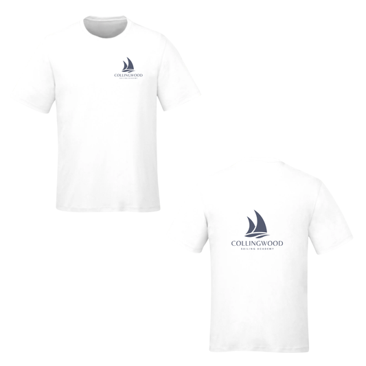 CSA Crewneck Tee  - White / Navy