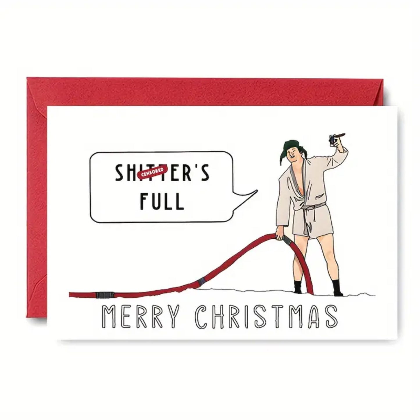 Censored Cousin Eddie Holiday Card