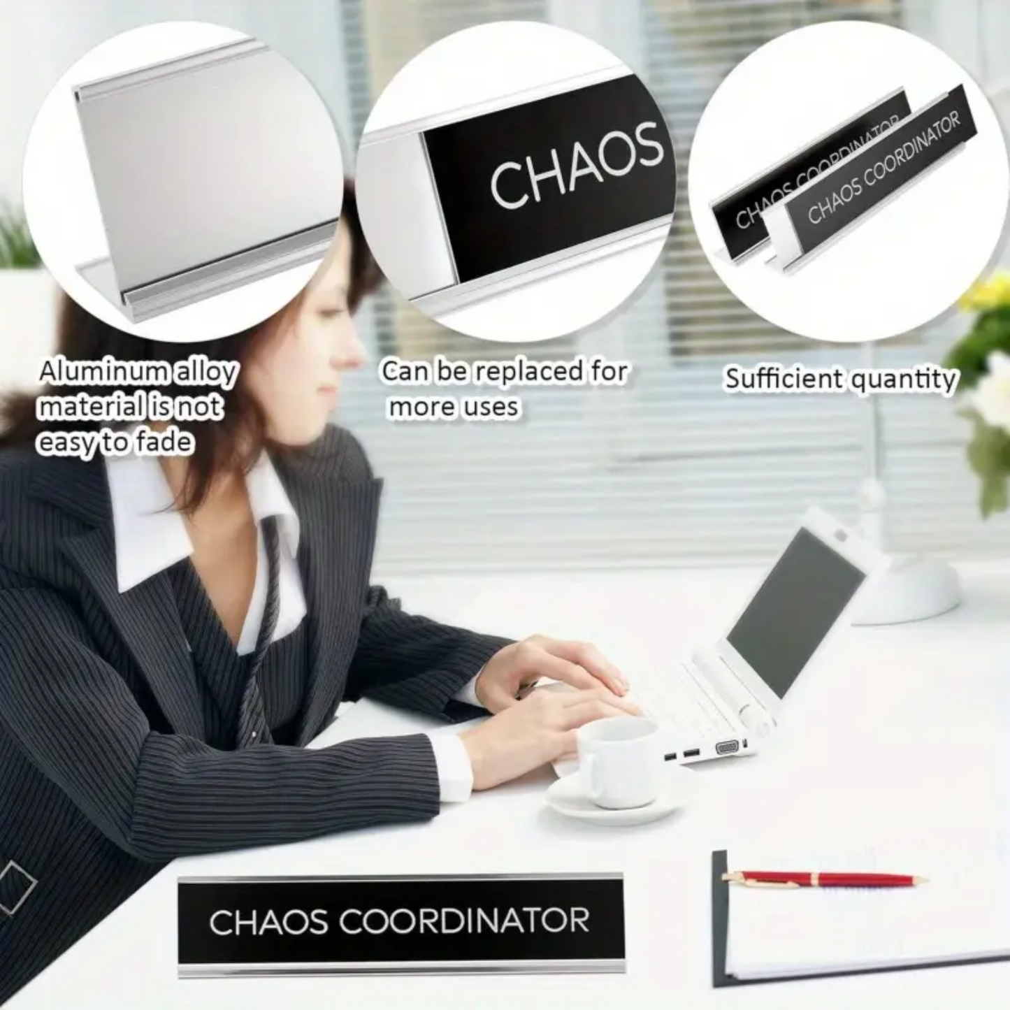 Chaos Coordinator Desk Sign