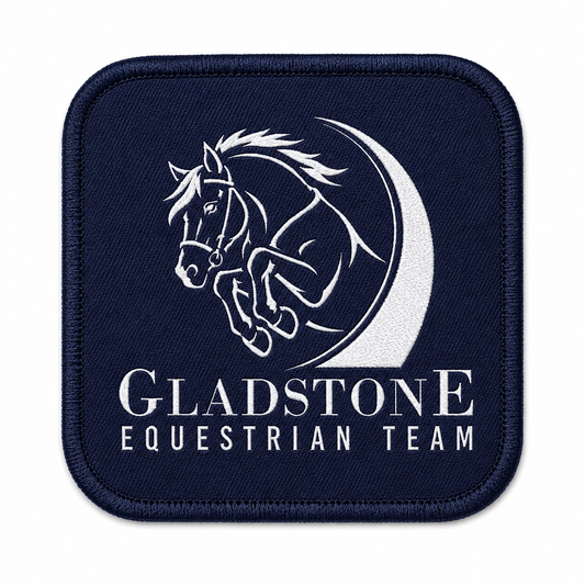 Iron on Patch - Gladstone Equestrian ( 2.75 " x  2.75")
