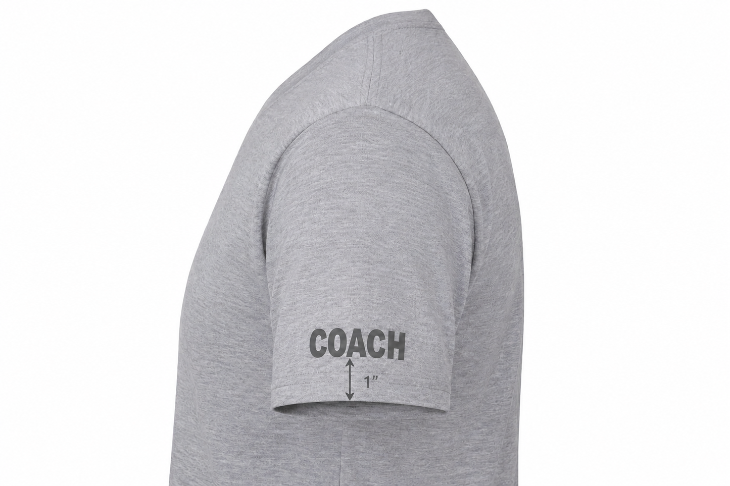 Collingwood Clippers COACH - Ladies Combed Cotton Crewneck T-Shirt / Athletic Grey Heather