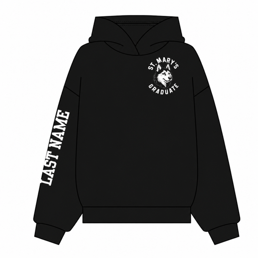 St. Mary's 2026 Grad Hooded Sweatshirt - Black