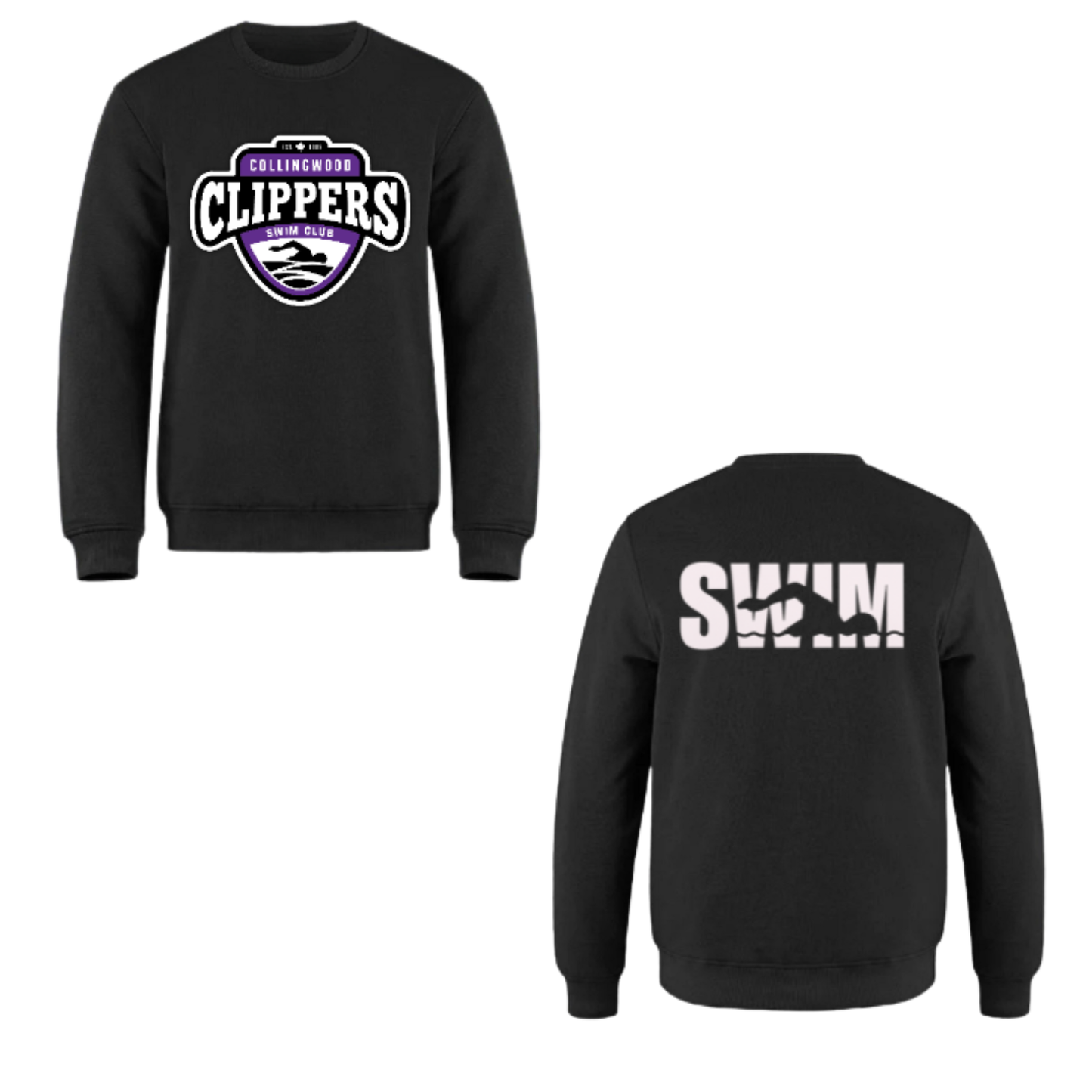 Collingwood Clippers Swimline Crewneck Sweatshirt - Black / Large Logo