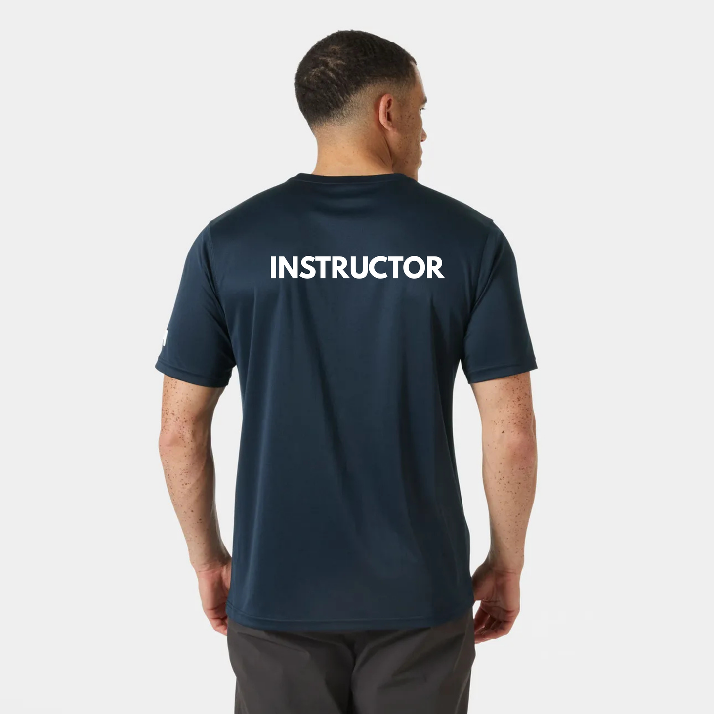 Collingwood Sailing Academy Mini Logo / INSTRUCTOR Helly Hansen UPF 50+ Tech T-Shirt - Navy