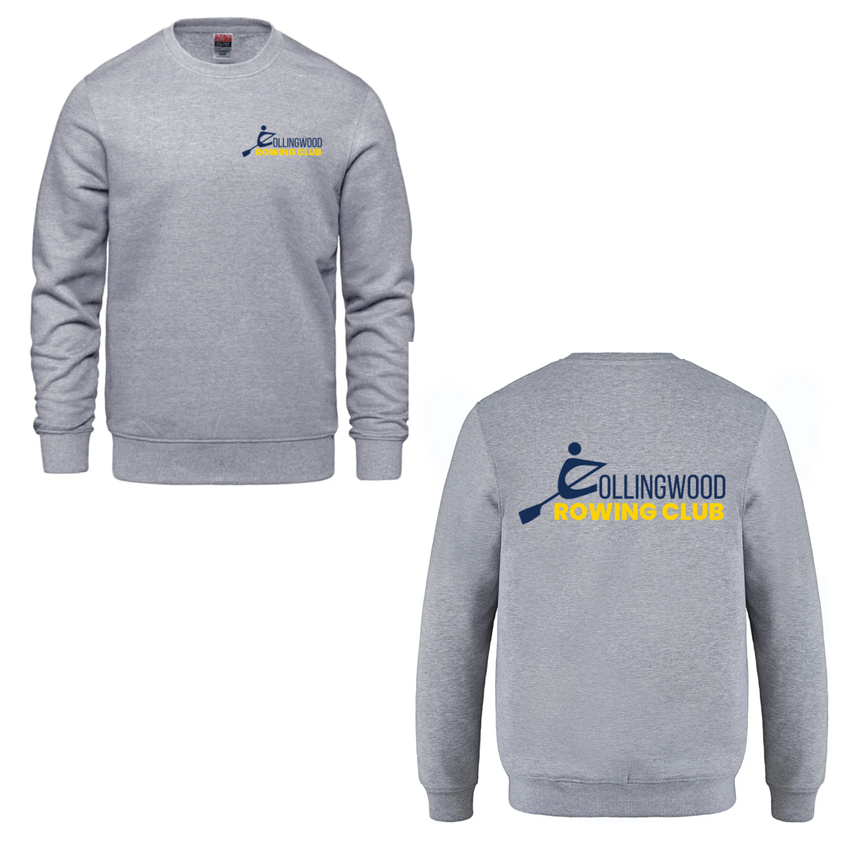 Collingwood Rowing Club Dual Logo Sweatshirt - Athletic Grey