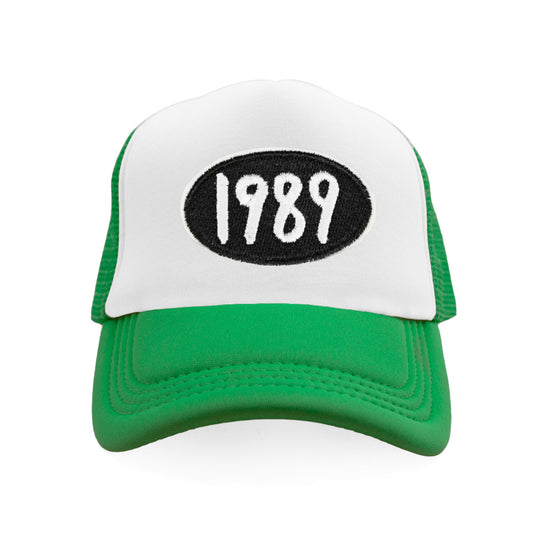 1989 Snapback Hat - Kelly Green / White