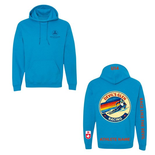 Devil's Glen Racing Hooded Sweatshirt - Sapphire Blue