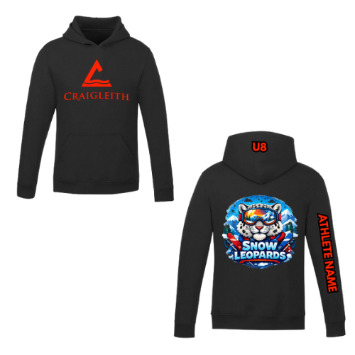 Craigleith Snow Leopards Hooded Sweatshirt - Black