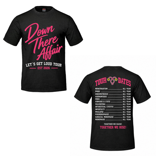 The Down There Affair – Vintage Wash Limited Edition Tee / Black