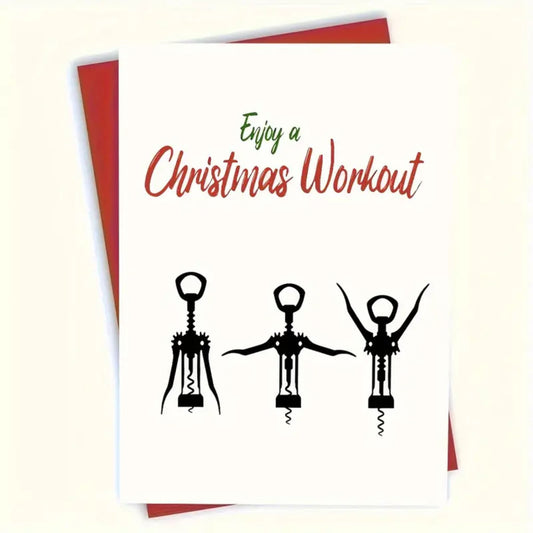 Enjoy a Christmas Workout Holiday Card