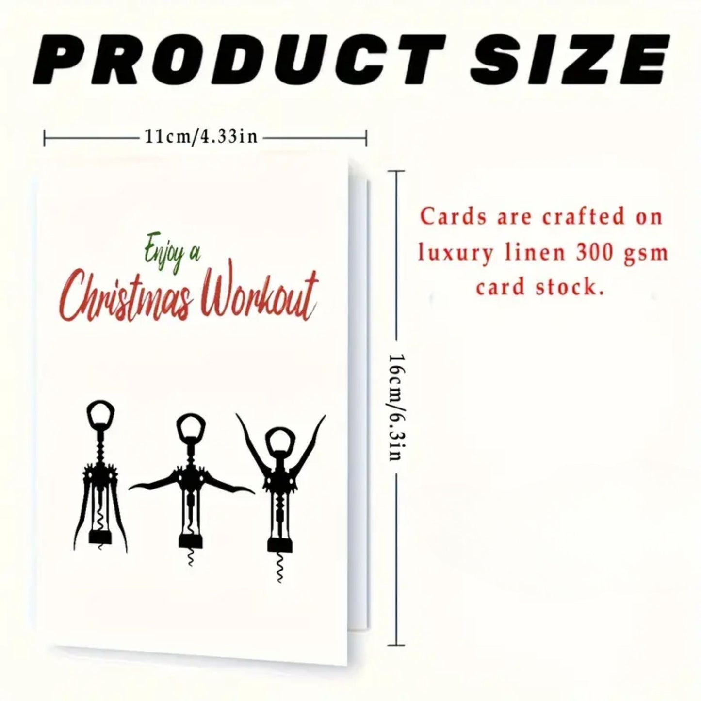 Enjoy a Christmas Workout Holiday Card