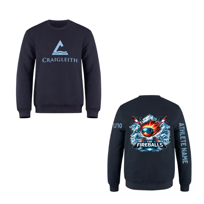 Craigleith U10 Fireballs Crewneck Sweatshirt - Navy