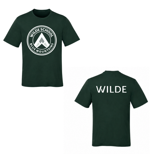 WILDE School Blue Mountains Tee – Forest Green