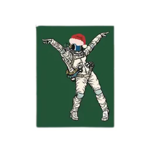 Festive Astronaut Holiday Card