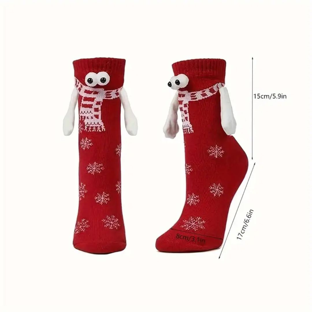 Festive Magnetic Friendship Crew Socks