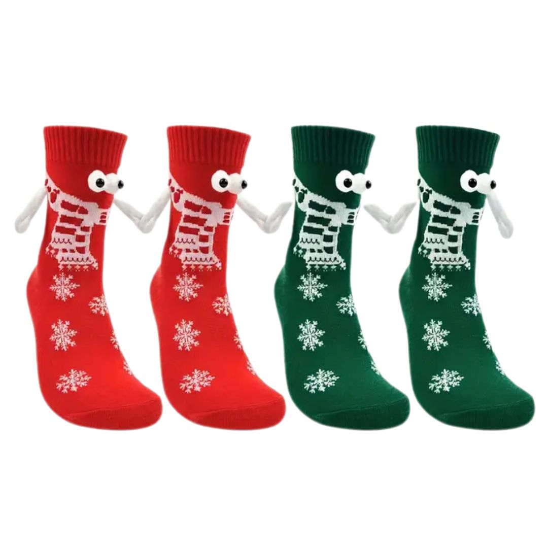 Festive Magnetic Friendship Crew Socks