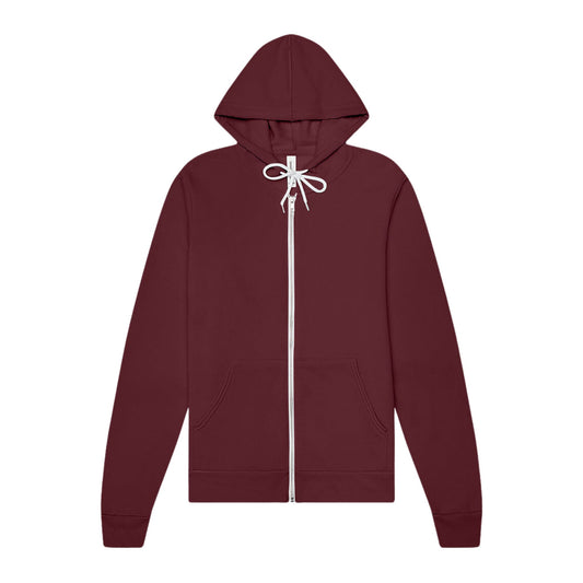 Forever Run Wild -  Unisex Full-Zip Hoodie - Maroon