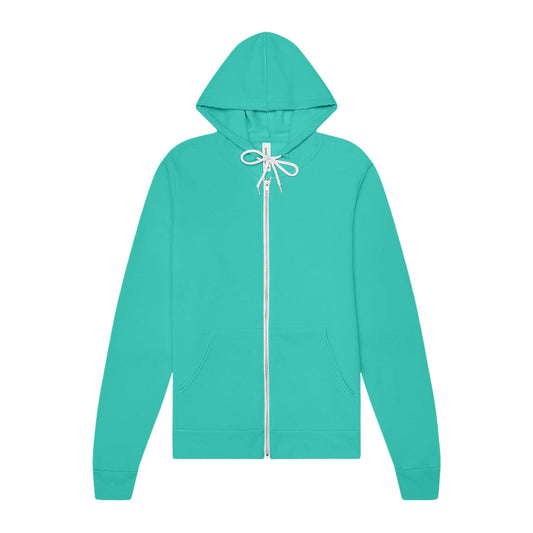 Forever Run Wild -  Unisex Full-Zip Hoodie - Teal