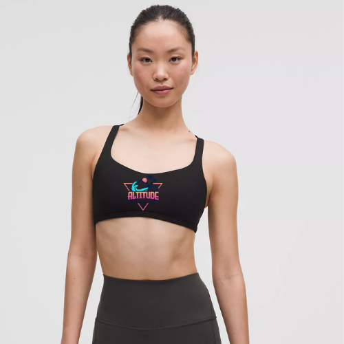 Altitude x lululemon -  Free to Be Bra - Wild *Light Support, A/B Cup - Black