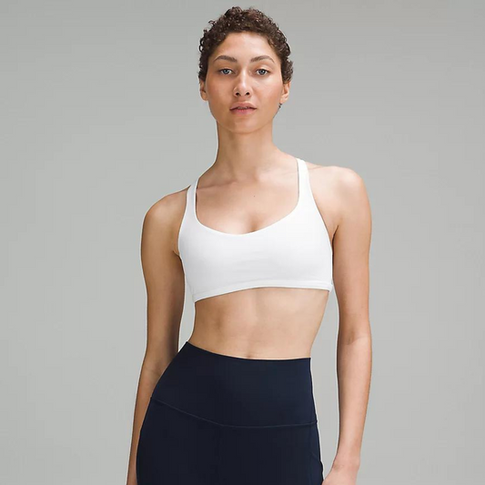 lululemon -  Free to Be Bra - Wild *Light Support, A/B Cup - White
