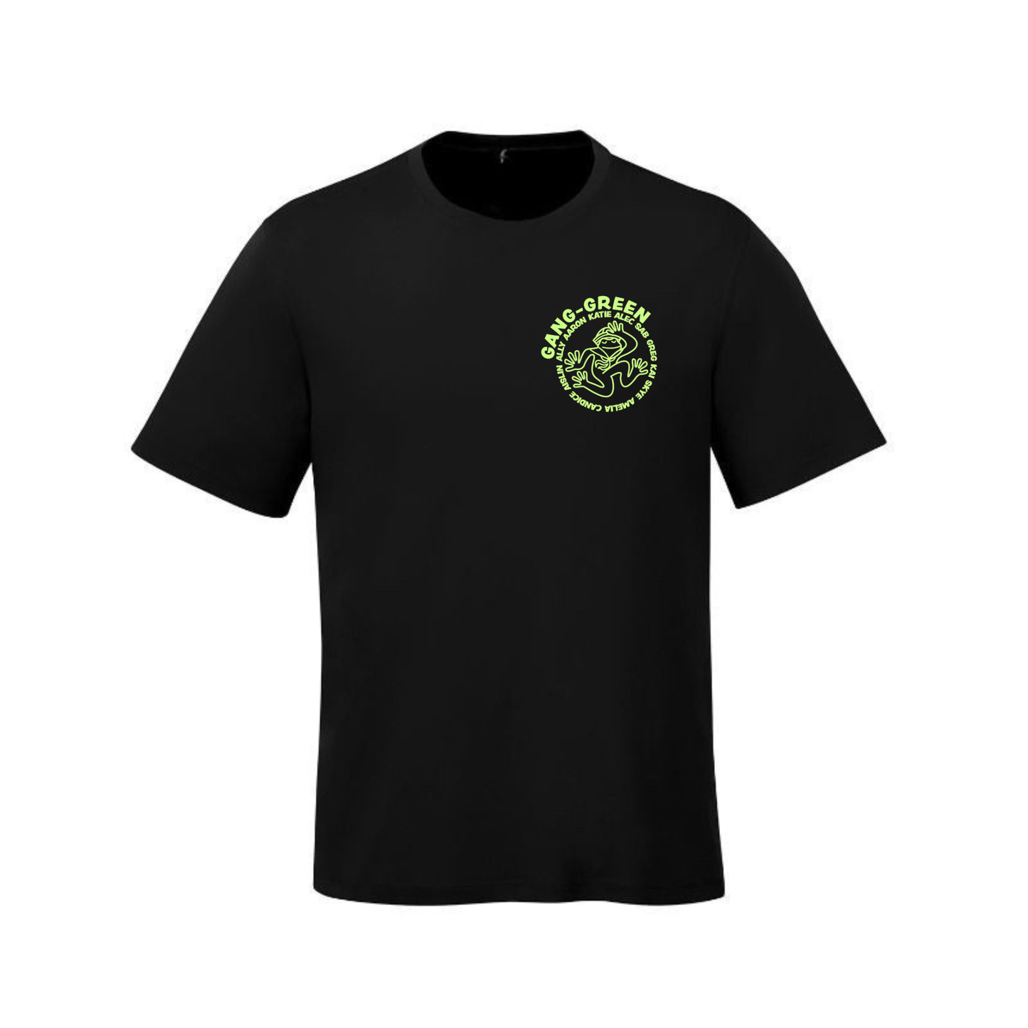 Gang Green Dual Logo Tee - Black