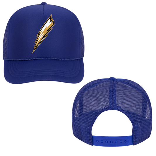 Georgian Bay Thunder Bolt Mesh Back Trucker Hat – Youth & Adult / Royal Blue
