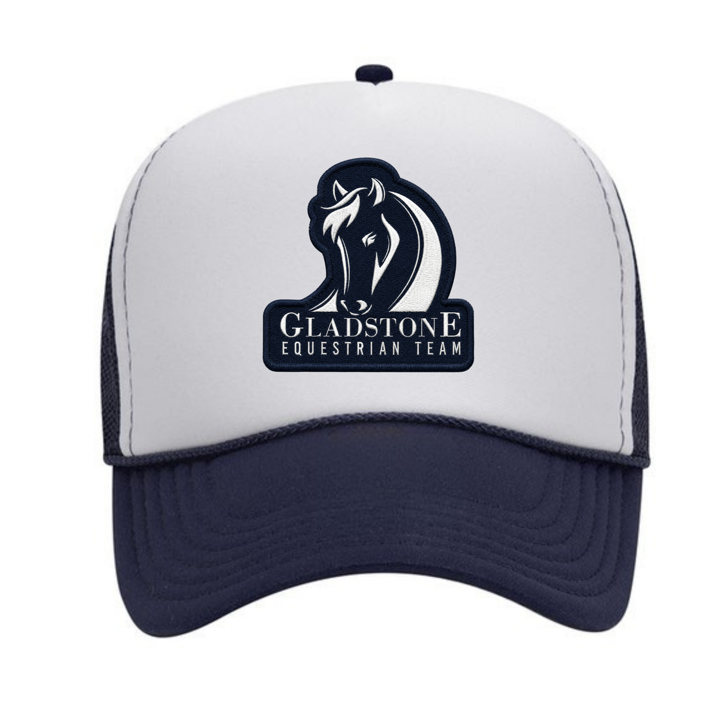 Gladstone Equestrian Navy/White Trucker Hat – Youth & Adult