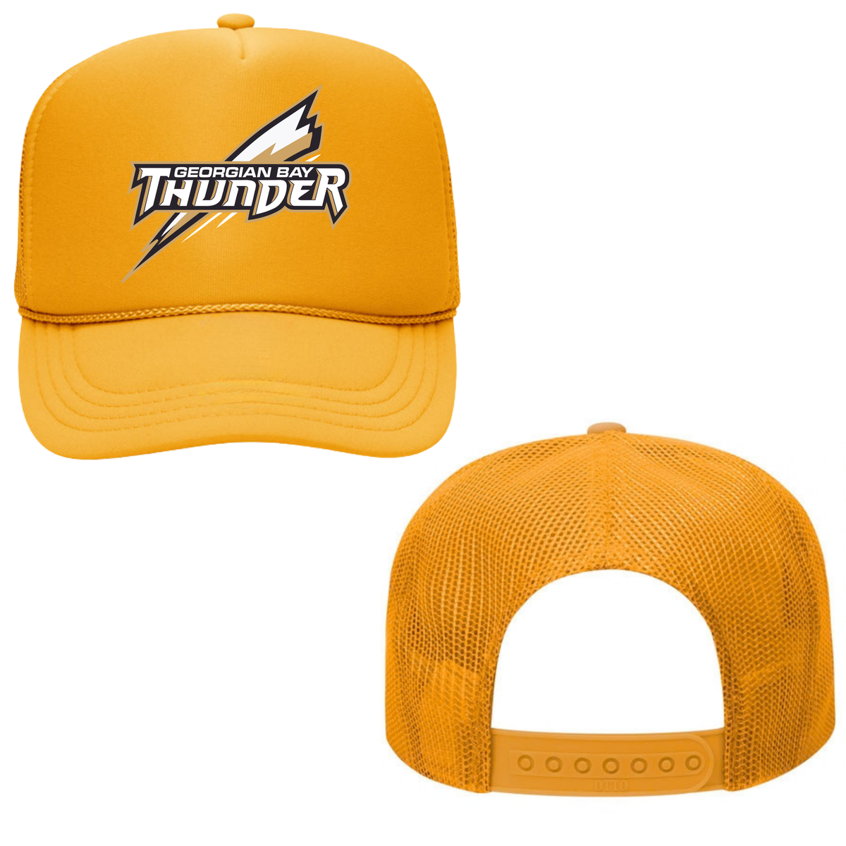 Georgian Bay Thunder Mesh Back Trucker Hat – Youth & Adult / Gold