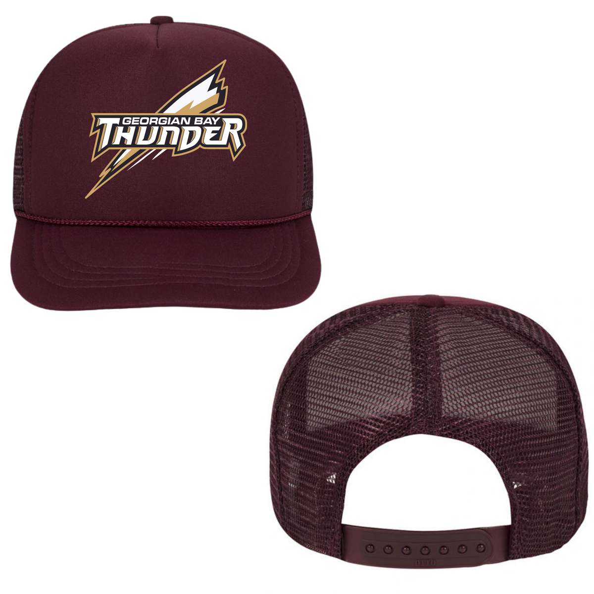 Georgian Bay Thunder Mesh Back Trucker Hat – Youth & Adult / Maroon
