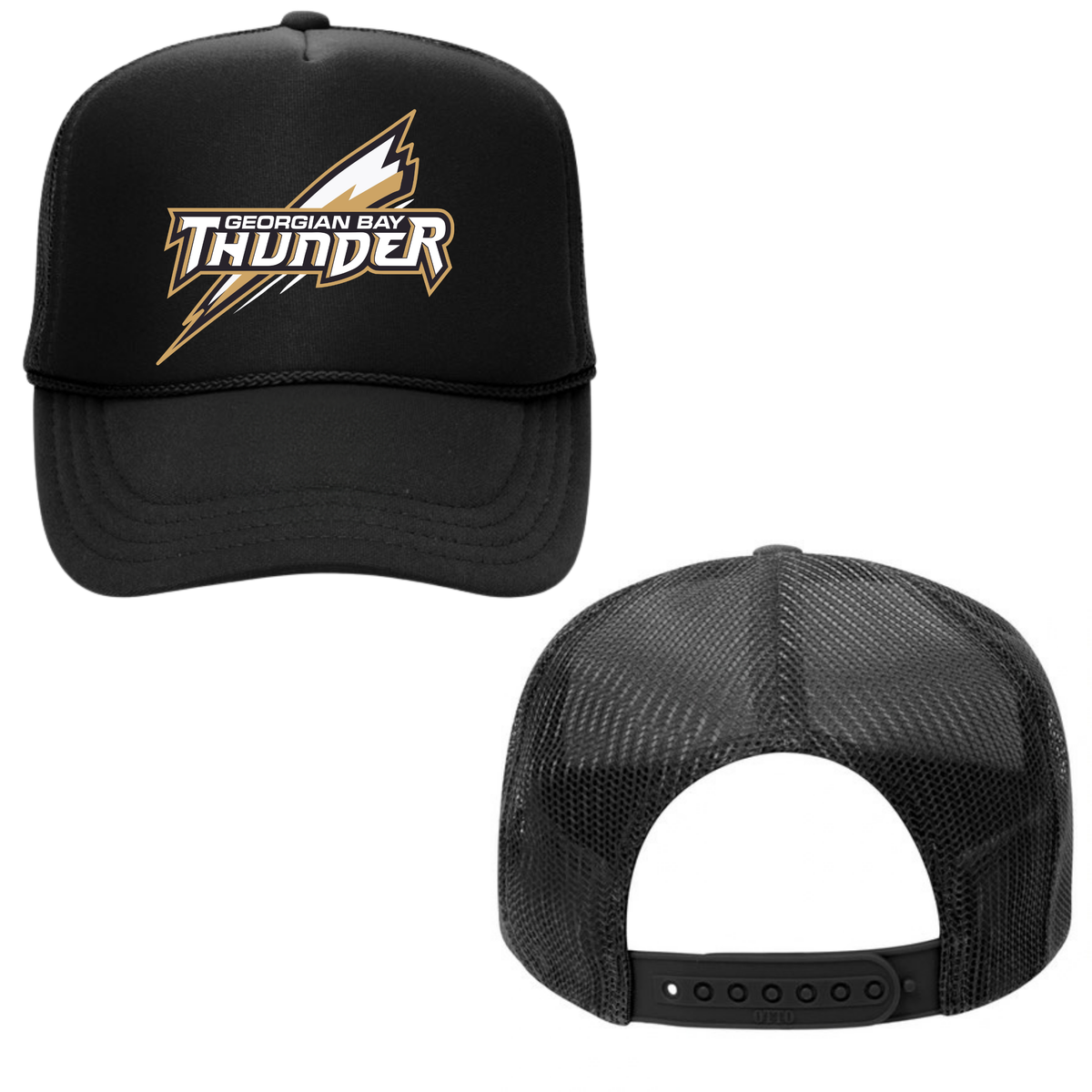 Georgian Bay Thunder Mesh Back Trucker Hat – Youth & Adult / Black