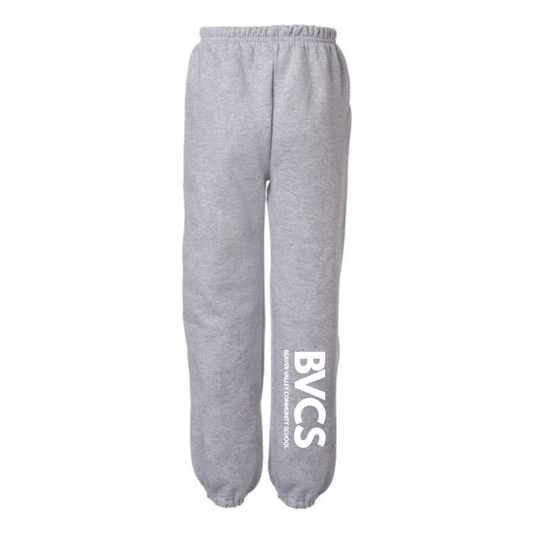 BVCS Joggers - White Logo - Grey