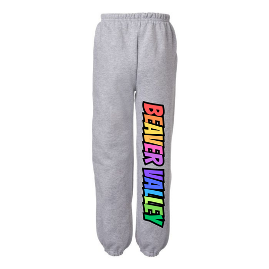 BVCS Joggers - Rainbow Graffiti - Grey