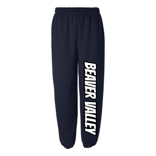 BVCS Joggers - White Graffiti - Navy