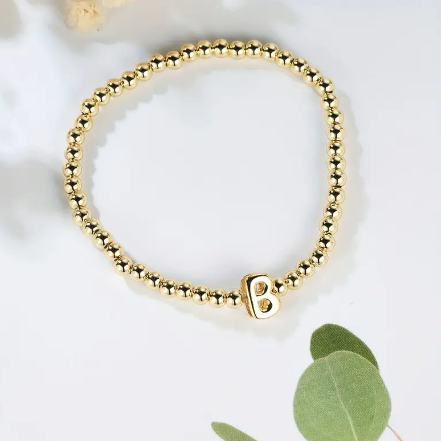 Golden Bubble Letter Bracelet