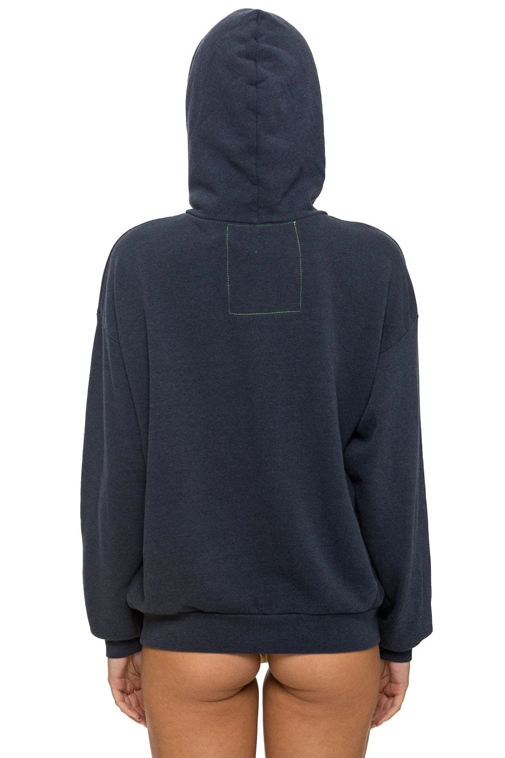 Aviator Nation Adult Mountain Stitch Chevron Pullover Hoodie Relaxed - Charcoal