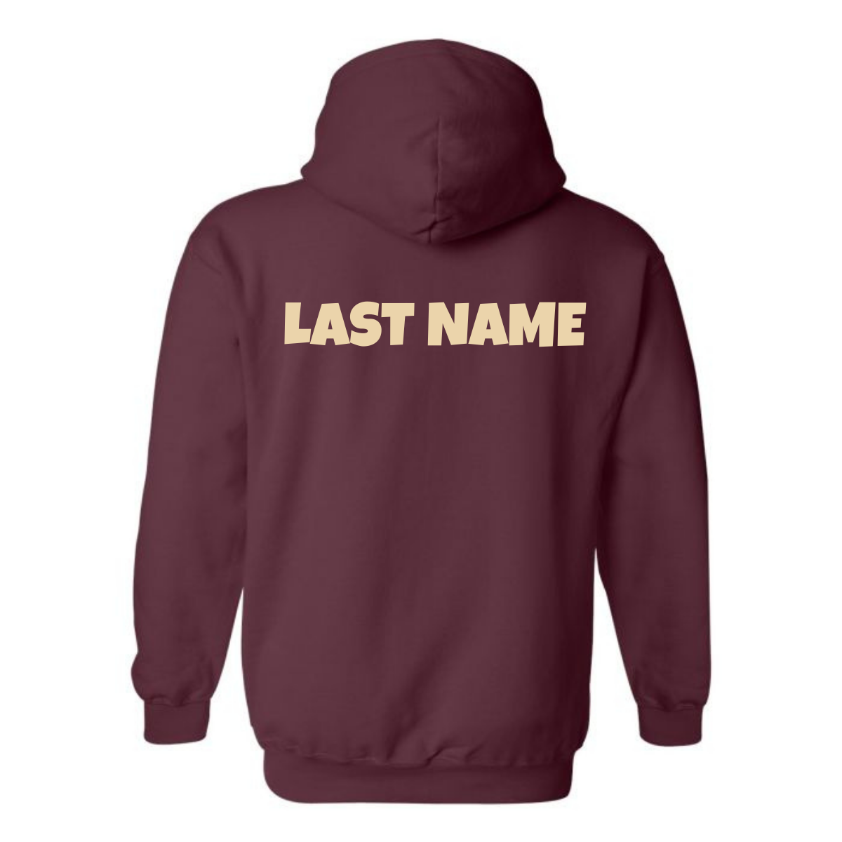 House Red Youth Personalized St. Mary's Oversize Logo Hooded Sweatshirt - Maroon