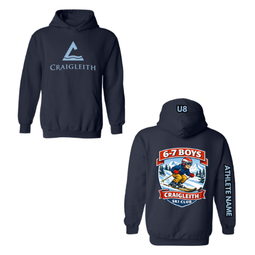 U8 Craigleith 6-7 Boys Hooded Sweatshirt - Navy