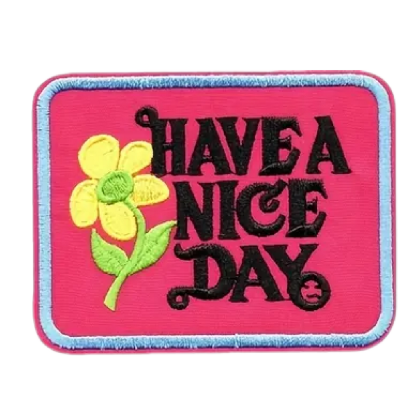 Iron on Patch - Have a Nice Day (8.89 cm x 6.75 cm)