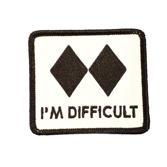 Iron on Patch - I'M DIFFICULT ( 3.00" x 2.75")