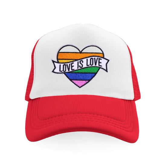 Love is Love Snapback Hat - Red / White