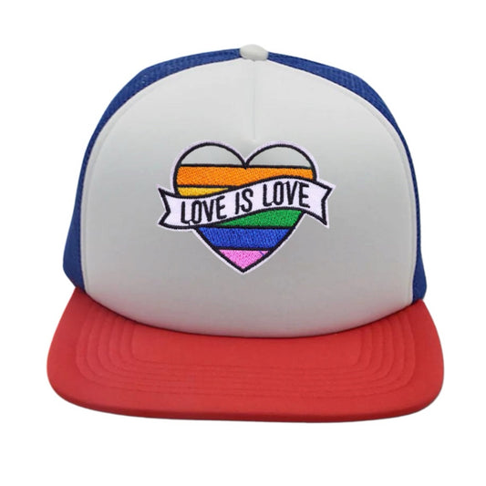 Love is Love Snapback Hat - Red /  White / Blue