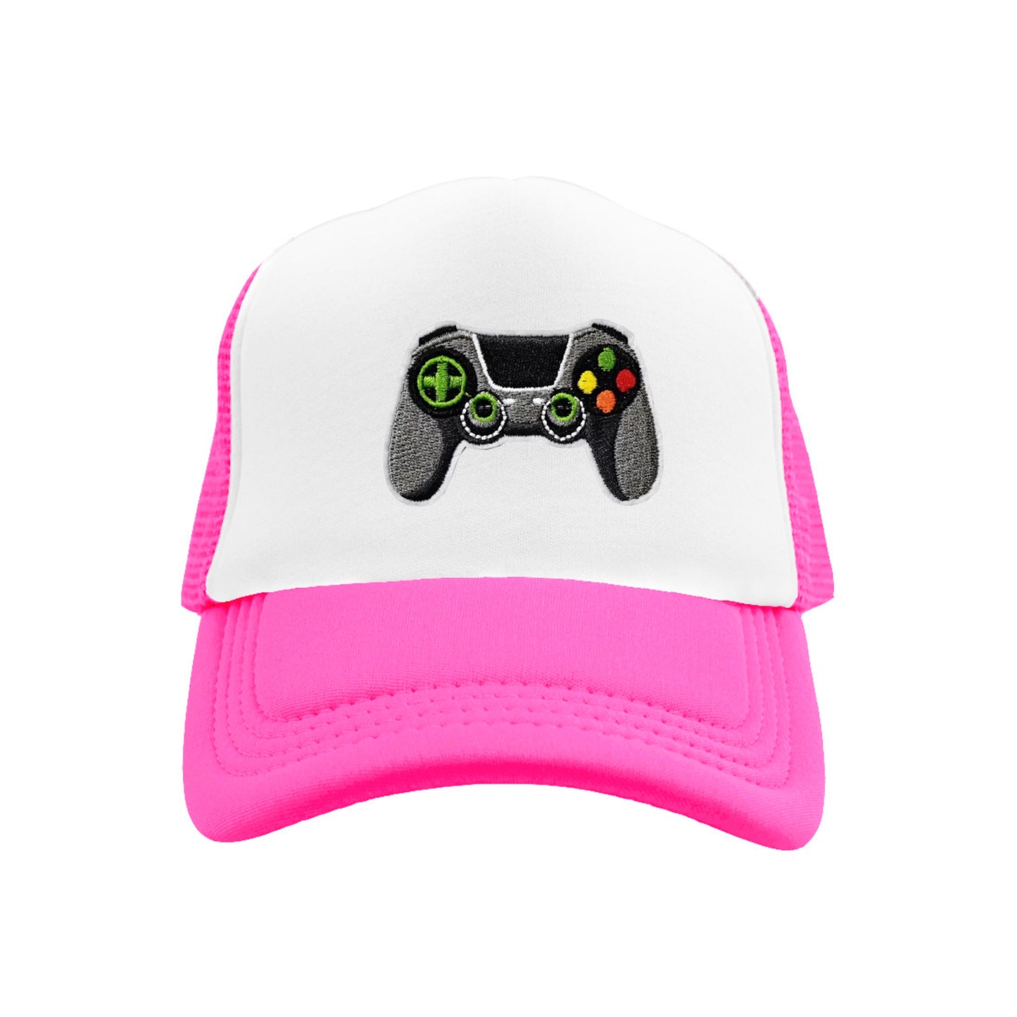 Ready, Player 1 Snapback Hat - Hot Pink / White