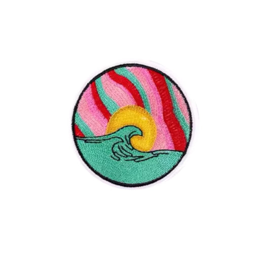 Iron On Patch - Surf's Up (6.2 cm x 6.2 cm)