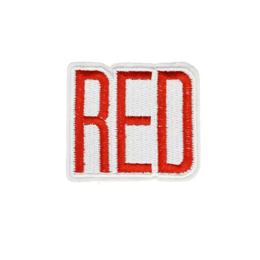 Iron on Patch - RED (5.3 cm x 4.6 cm)