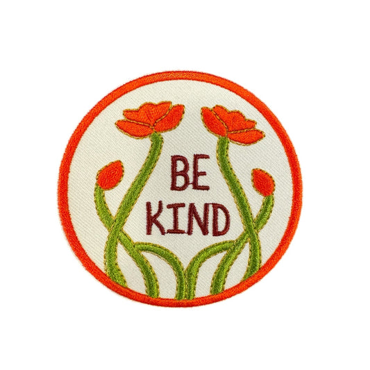 Iron on Patch - Be Kind (7.0cm x 7.0cm)